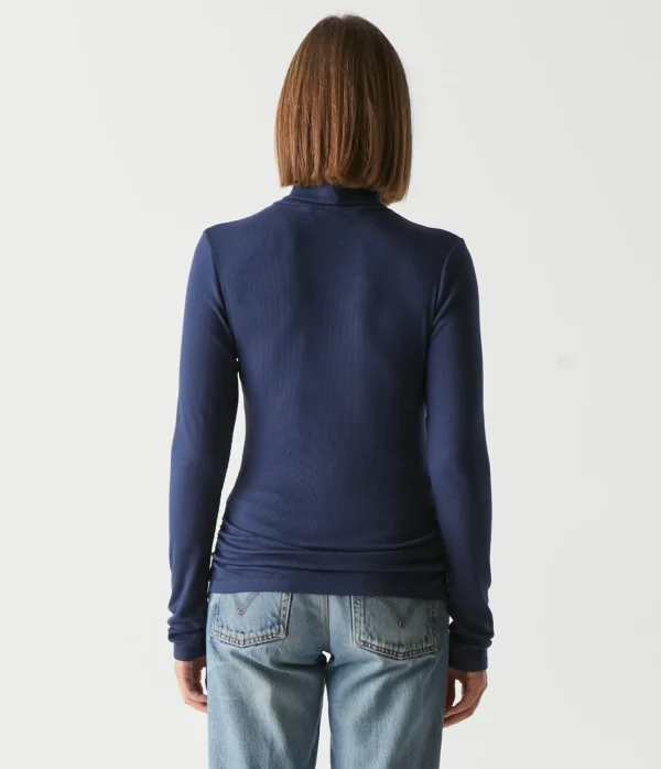 Michael Stars Beck Ribbed Turtleneck- T-Shirts | Ultra Rib T-Shirts