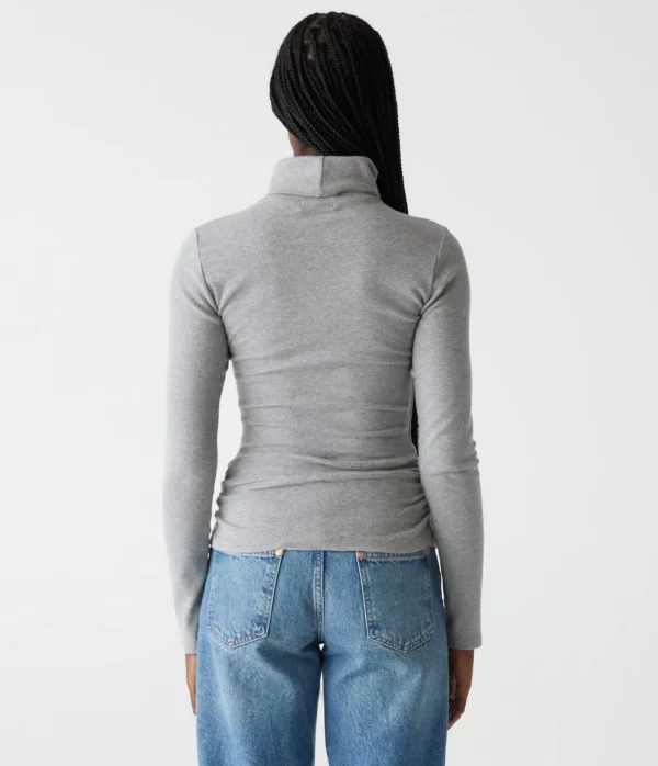 Michael Stars Beck Ribbed Turtleneck- T-Shirts | Ultra Rib T-Shirts