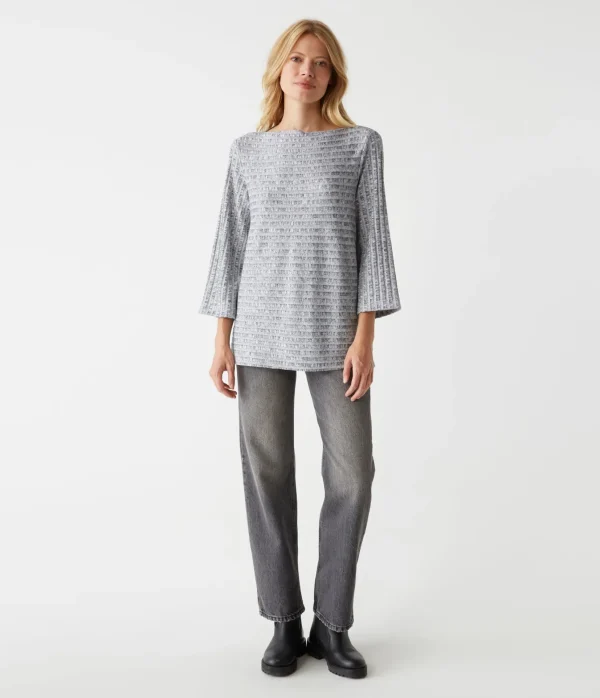Michael Stars Bibi Boat Neck Top- Sweaters & Cardigans