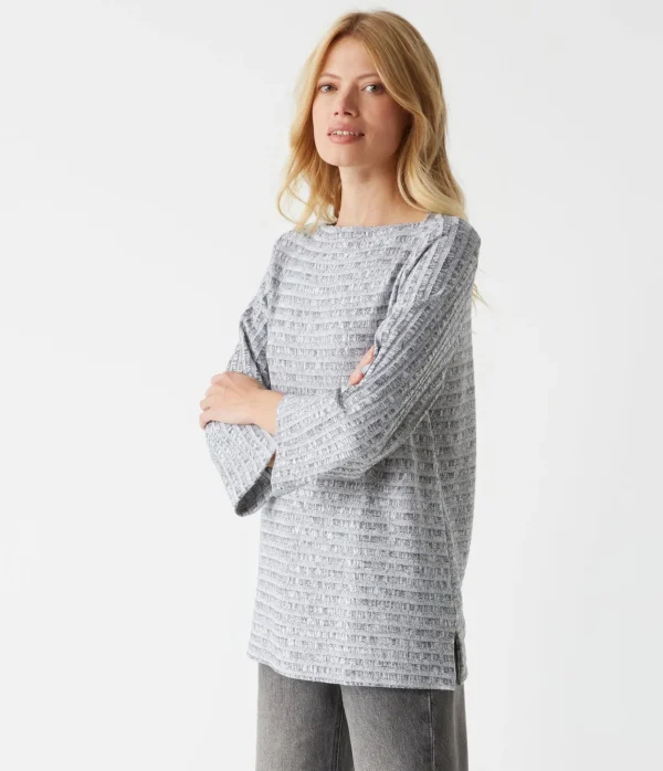 Michael Stars Bibi Boat Neck Top- Sweaters & Cardigans