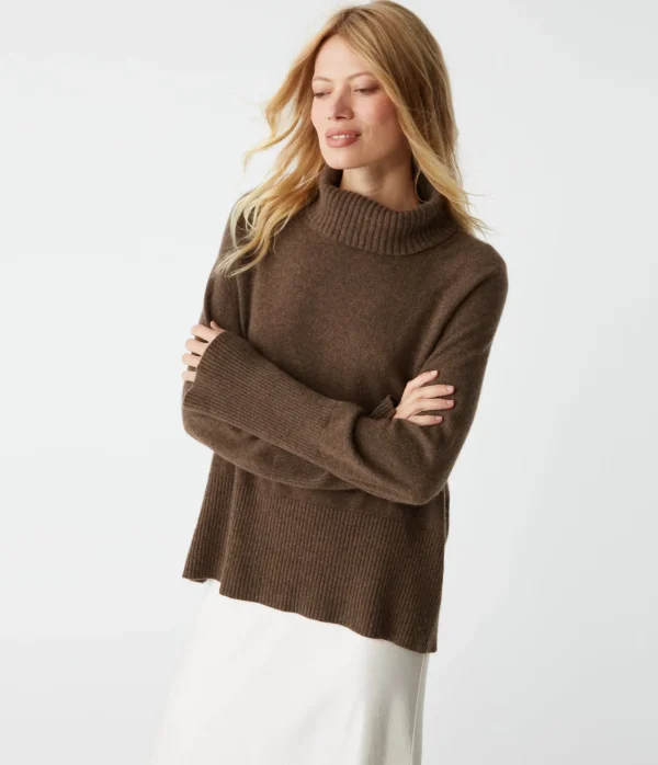 Michael Stars Blaire Turtleneck Cashmere Sweater- Sweaters & Cardigans