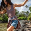 Michael Stars Blanche Ribbed Tank- Tank Tops | Ultra Rib T-Shirts