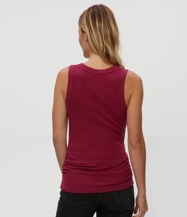 Michael Stars Blanche Ribbed Tank- Tank Tops | Ultra Rib T-Shirts