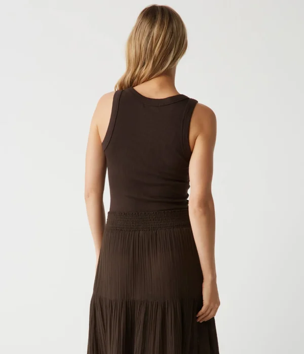 Michael Stars Blanche Ribbed Tank- Tank Tops | Ultra Rib T-Shirts