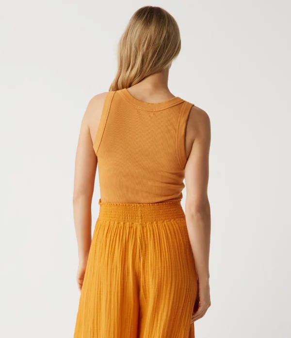 Michael Stars Blanche Ribbed Tank- Tank Tops | Ultra Rib T-Shirts