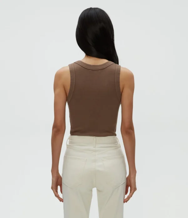 Michael Stars Blanche Ribbed Tank- Tank Tops | Ultra Rib T-Shirts