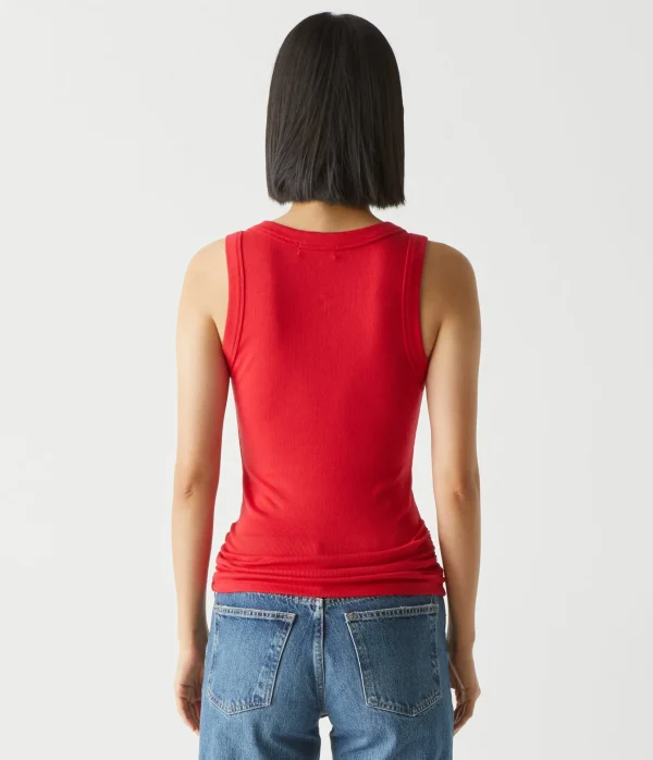 Michael Stars Blanche Ribbed Tank- Tank Tops | Ultra Rib T-Shirts