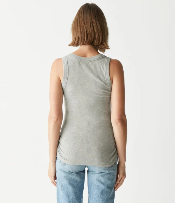 Michael Stars Blanche Ribbed Tank- Tank Tops | Ultra Rib T-Shirts