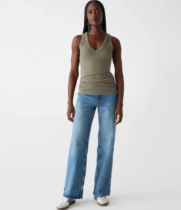 Michael Stars Blanche Ribbed Tank- Tank Tops | Ultra Rib T-Shirts