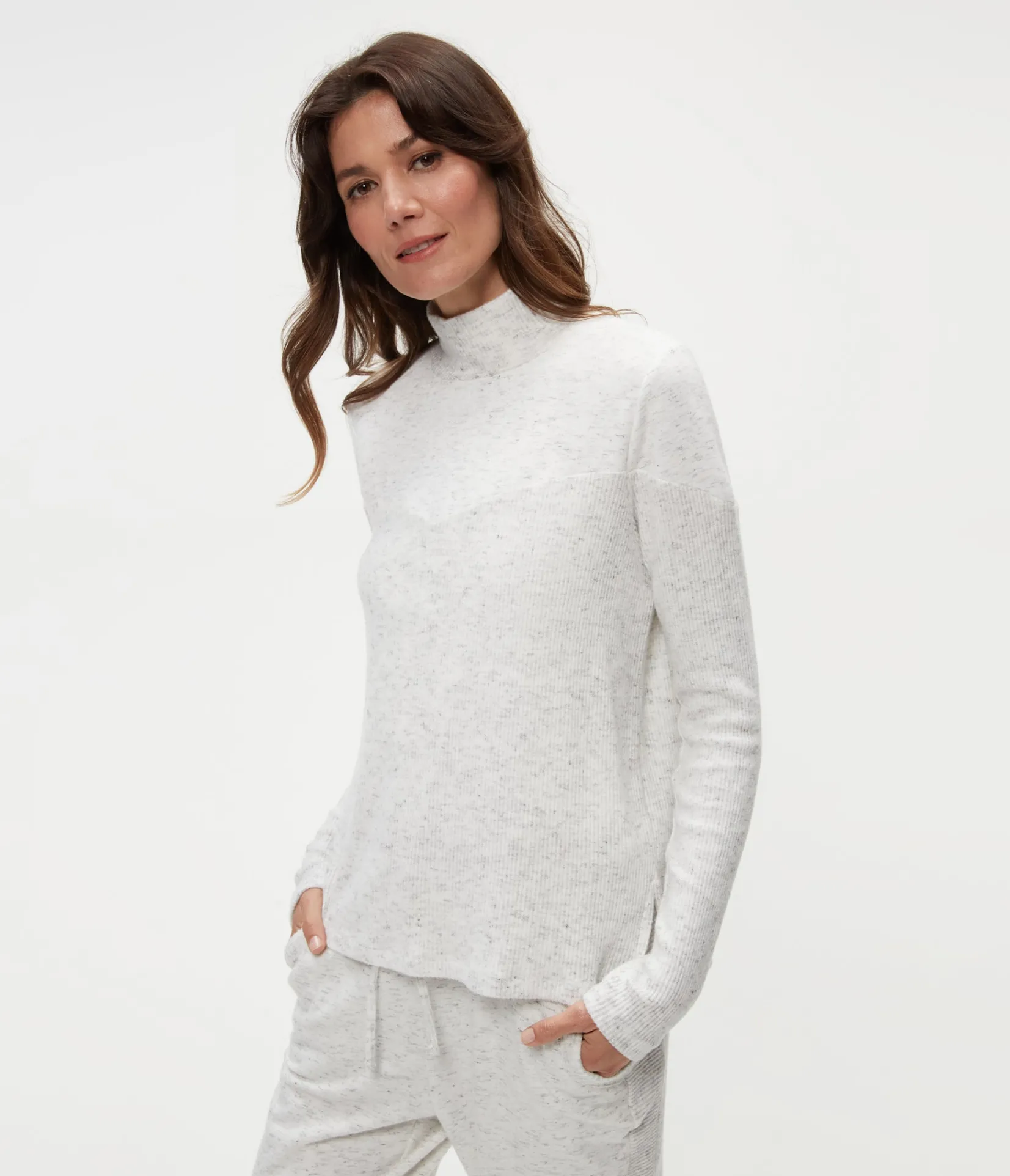 bruna_mock_neck_top_2.webp Michael Stars Bruna Mock Neck Top- Loungewear