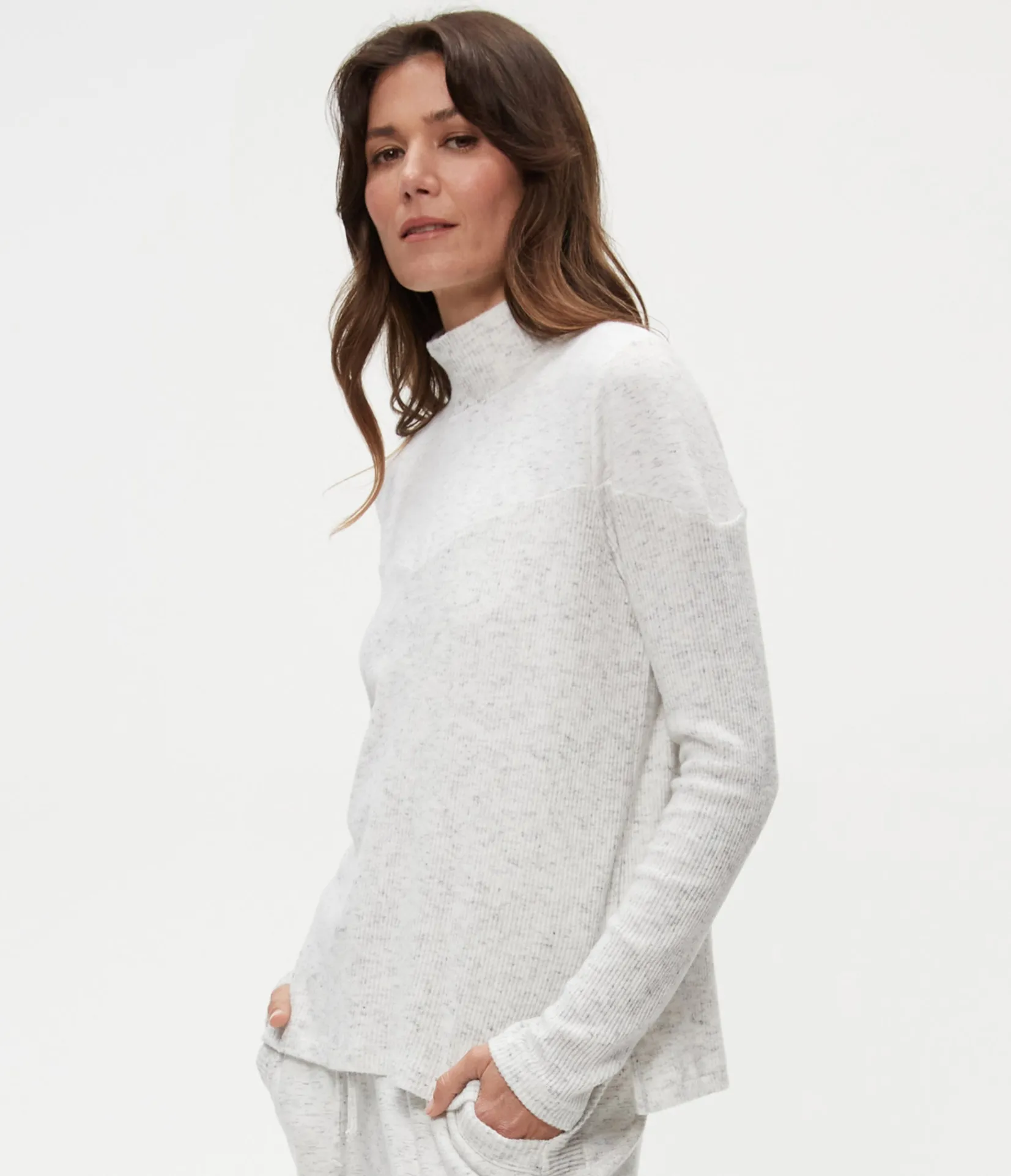 bruna_mock_neck_top_4.webp Michael Stars Bruna Mock Neck Top- Loungewear