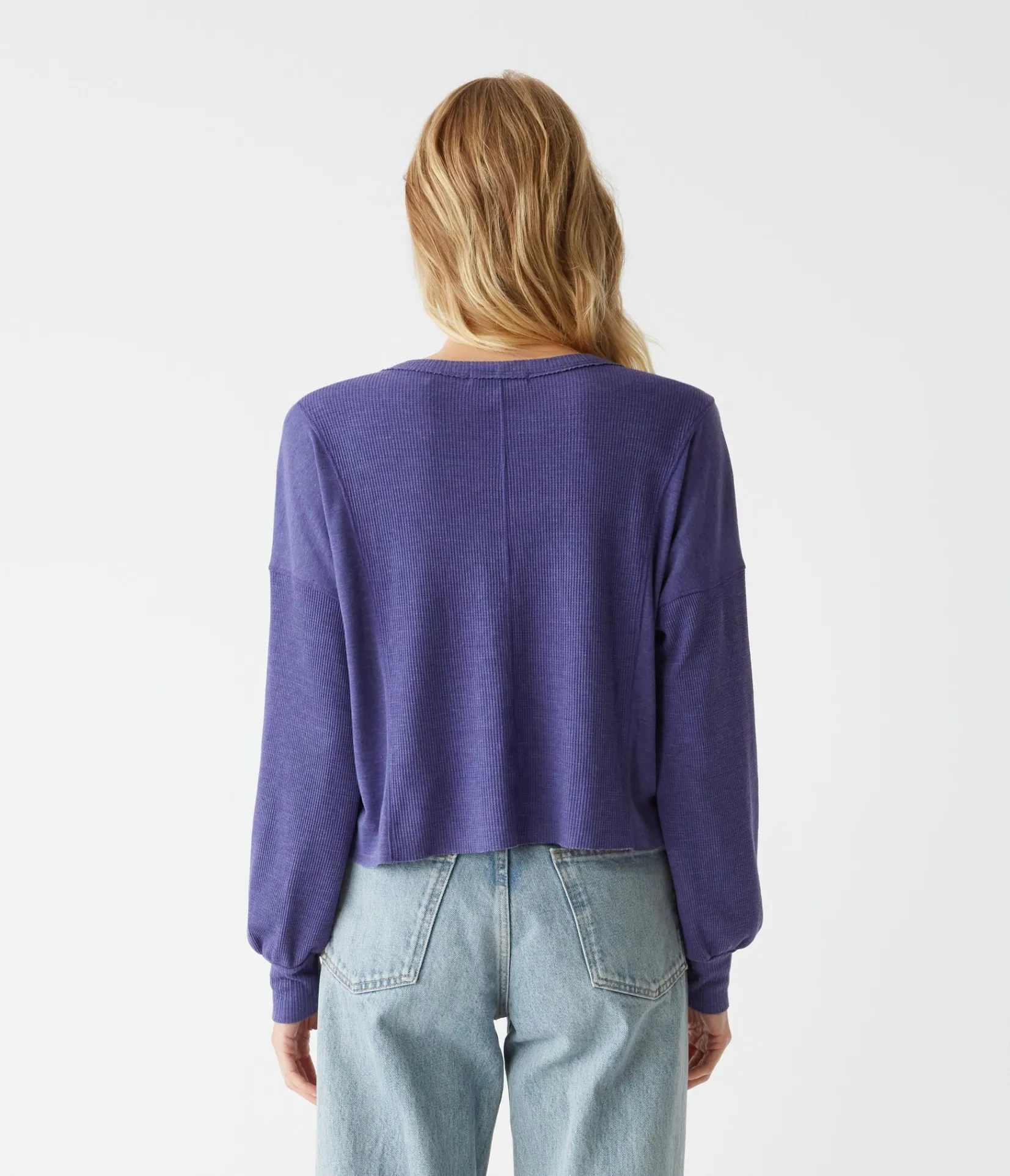 cait_mixed_fabric_tee_11.webp Michael Stars Cait Mixed Fabric Tee- T-Shirts | Loungewear