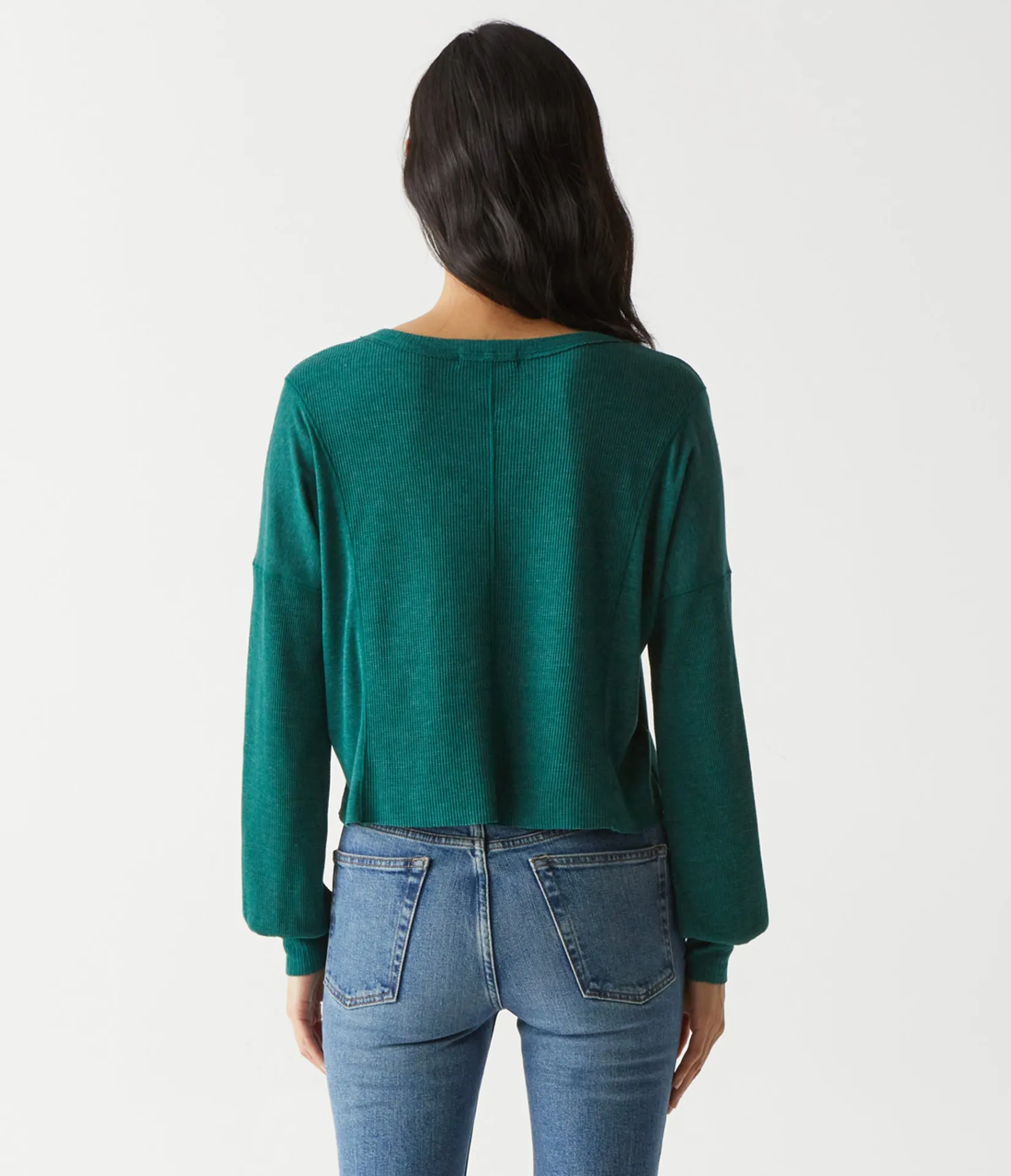 cait_mixed_fabric_tee_31.webp Michael Stars Cait Mixed Fabric Tee- T-Shirts | Loungewear