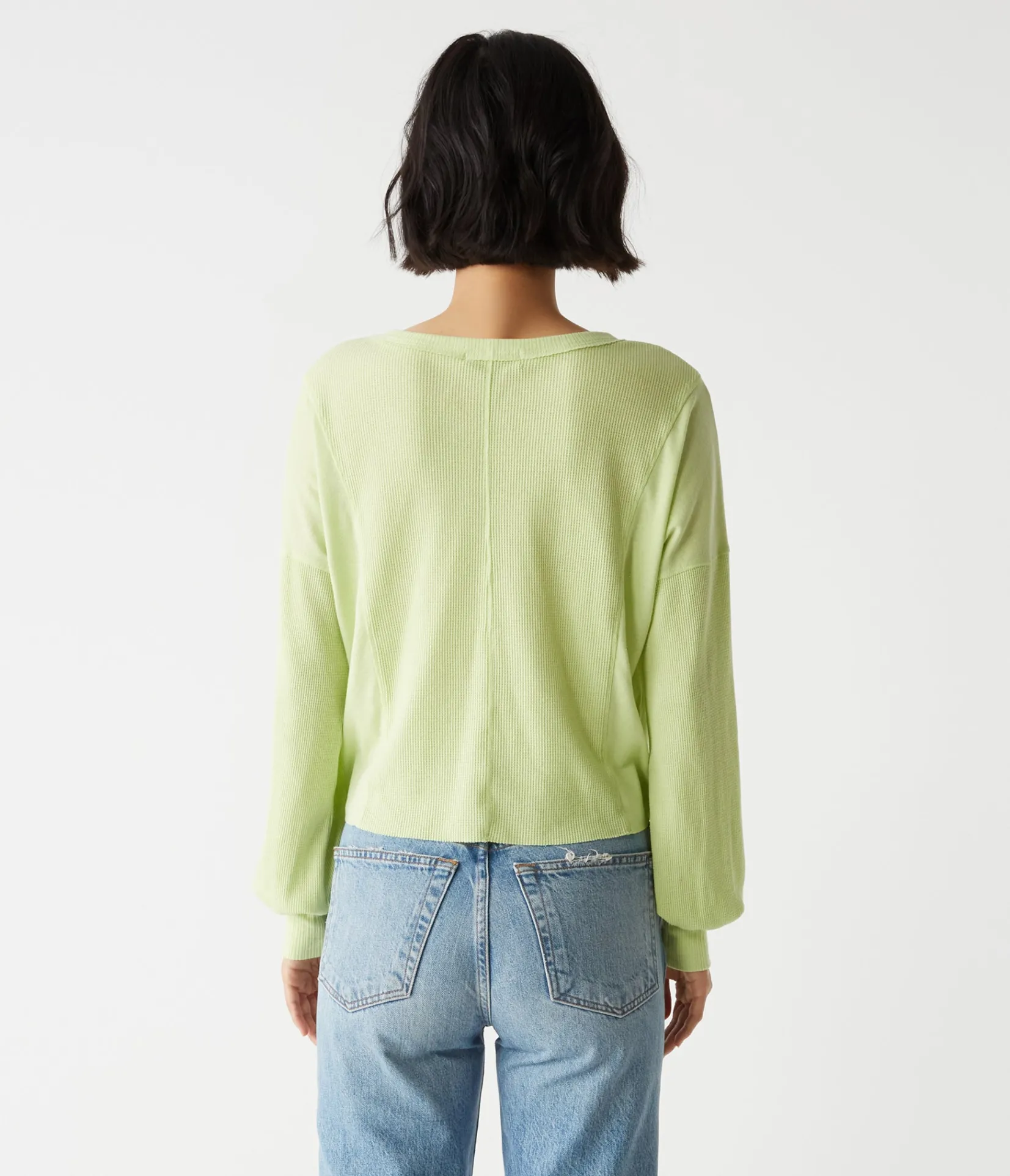 cait_mixed_fabric_tee_7.webp Michael Stars Cait Mixed Fabric Tee- T-Shirts | Loungewear