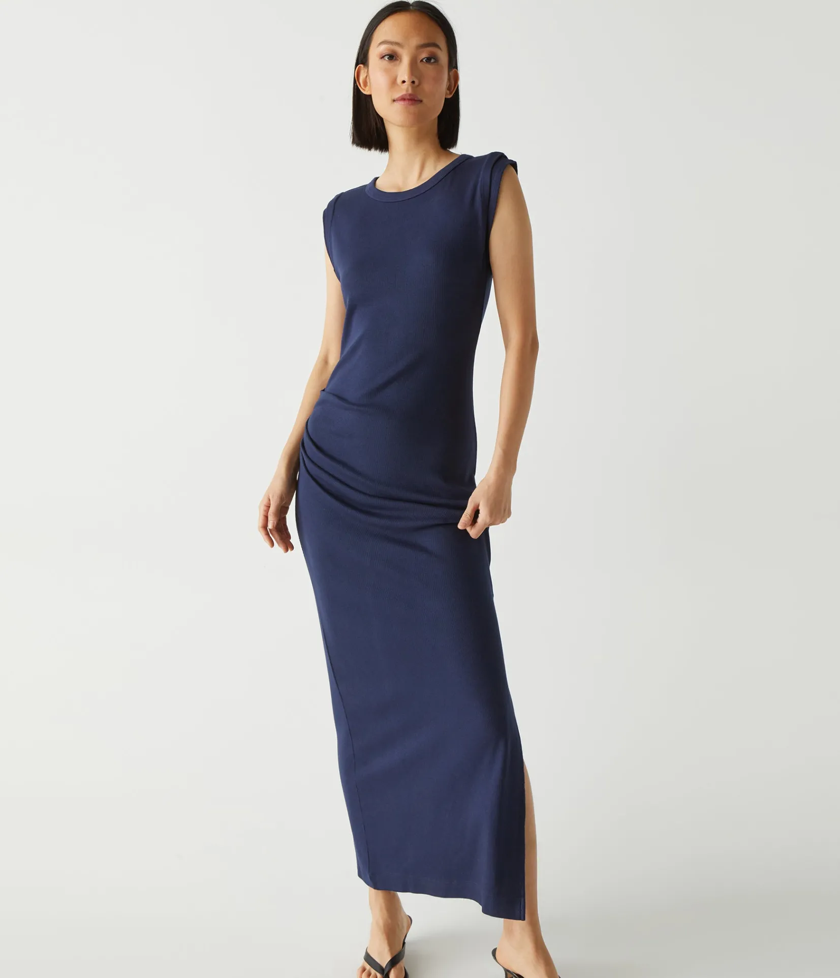 calliope_power_shoulder_maxi_dress_1.webp Michael Stars Calliope Power Shoulder Maxi Dress- Dresses | Maxi Dresses