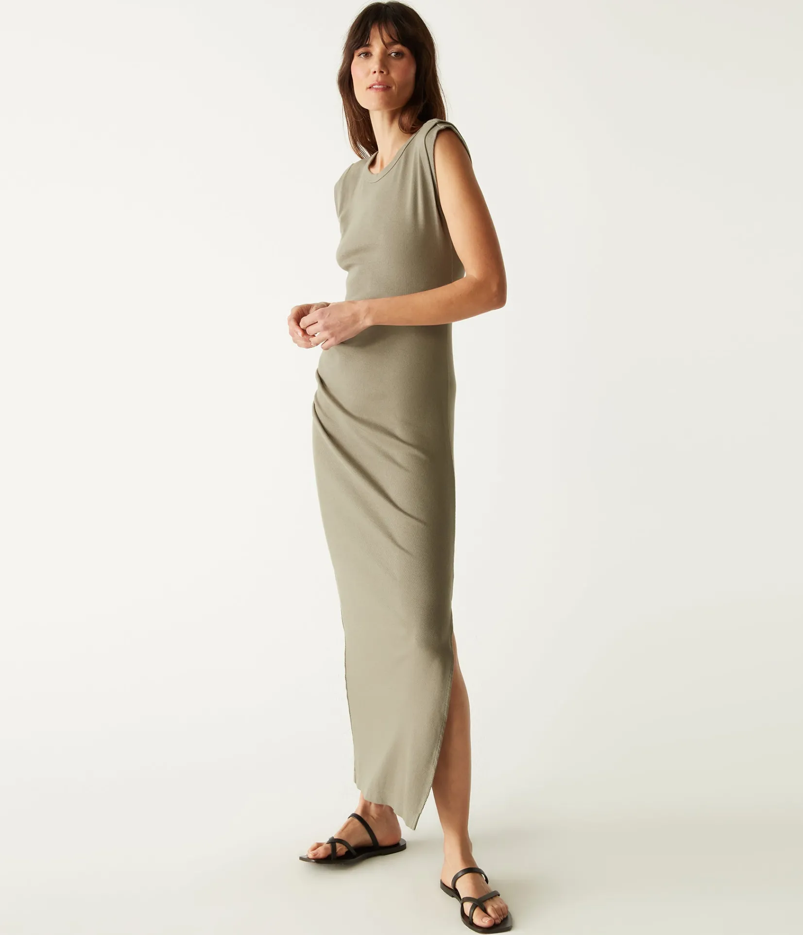 calliope_power_shoulder_maxi_dress_19.webp Michael Stars Calliope Power Shoulder Maxi Dress- Dresses | Maxi Dresses