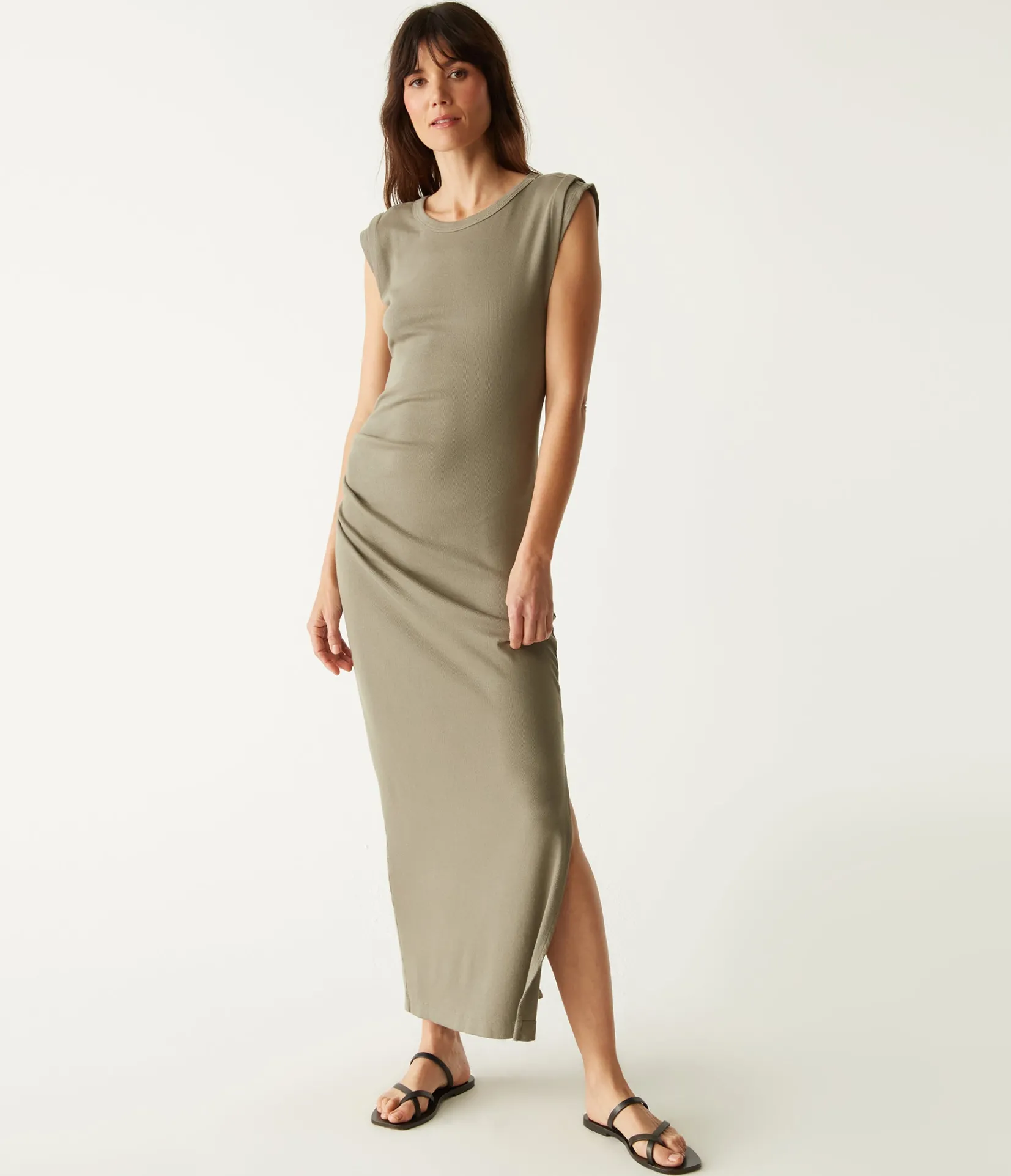 calliope_power_shoulder_maxi_dress_21.webp Michael Stars Calliope Power Shoulder Maxi Dress- Dresses | Maxi Dresses
