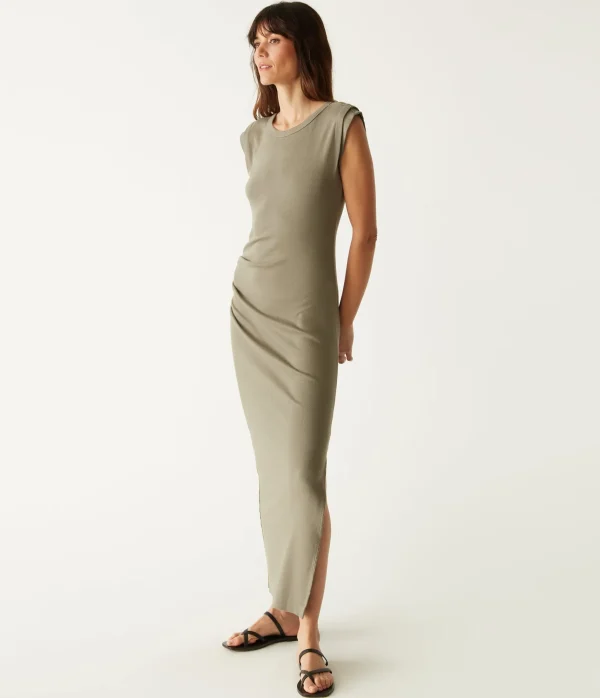 Michael Stars Calliope Power Shoulder Maxi Dress- Dresses | Maxi Dresses