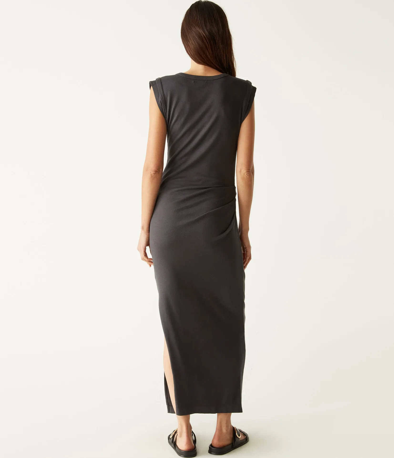 calliope_power_shoulder_maxi_dress_30.webp Michael Stars Calliope Power Shoulder Maxi Dress- Dresses | Maxi Dresses