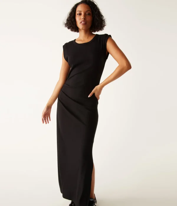 Michael Stars Calliope Power Shoulder Maxi Dress- Dresses | Maxi Dresses