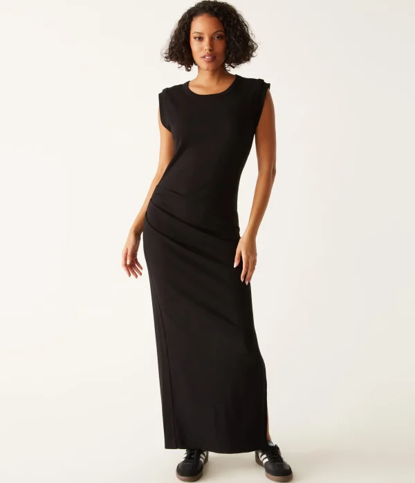 Michael Stars Calliope Power Shoulder Maxi Dress- Dresses | Maxi Dresses