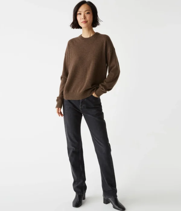Michael Stars Celeste Crew Neck Cashmere Sweater- Sweaters & Cardigans