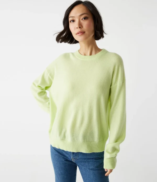 Michael Stars Celeste Crew Neck Cashmere Sweater- Sweaters & Cardigans