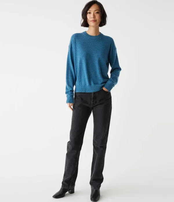 Michael Stars Celeste Crew Neck Cashmere Sweater- Sweaters & Cardigans