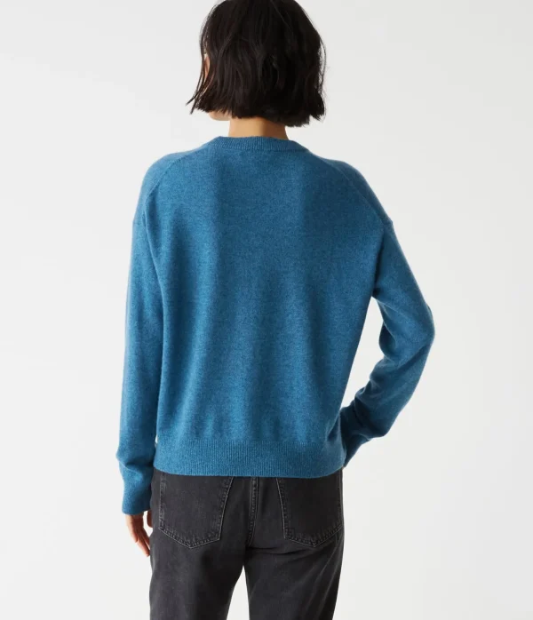 Michael Stars Celeste Crew Neck Cashmere Sweater- Sweaters & Cardigans