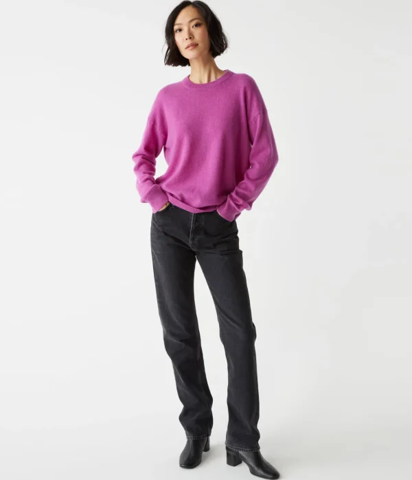 Michael Stars Celeste Crew Neck Cashmere Sweater- Sweaters & Cardigans