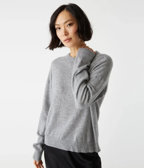 Michael Stars Celeste Crew Neck Cashmere Sweater- Sweaters & Cardigans