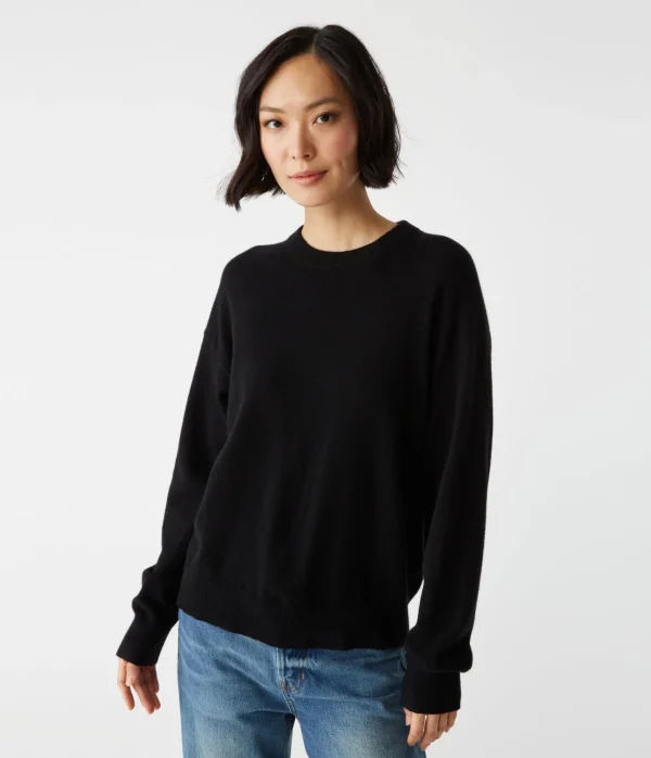 Michael Stars Celeste Crew Neck Cashmere Sweater- Sweaters & Cardigans
