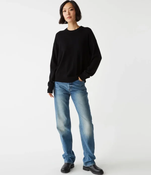 Michael Stars Celeste Crew Neck Cashmere Sweater- Sweaters & Cardigans