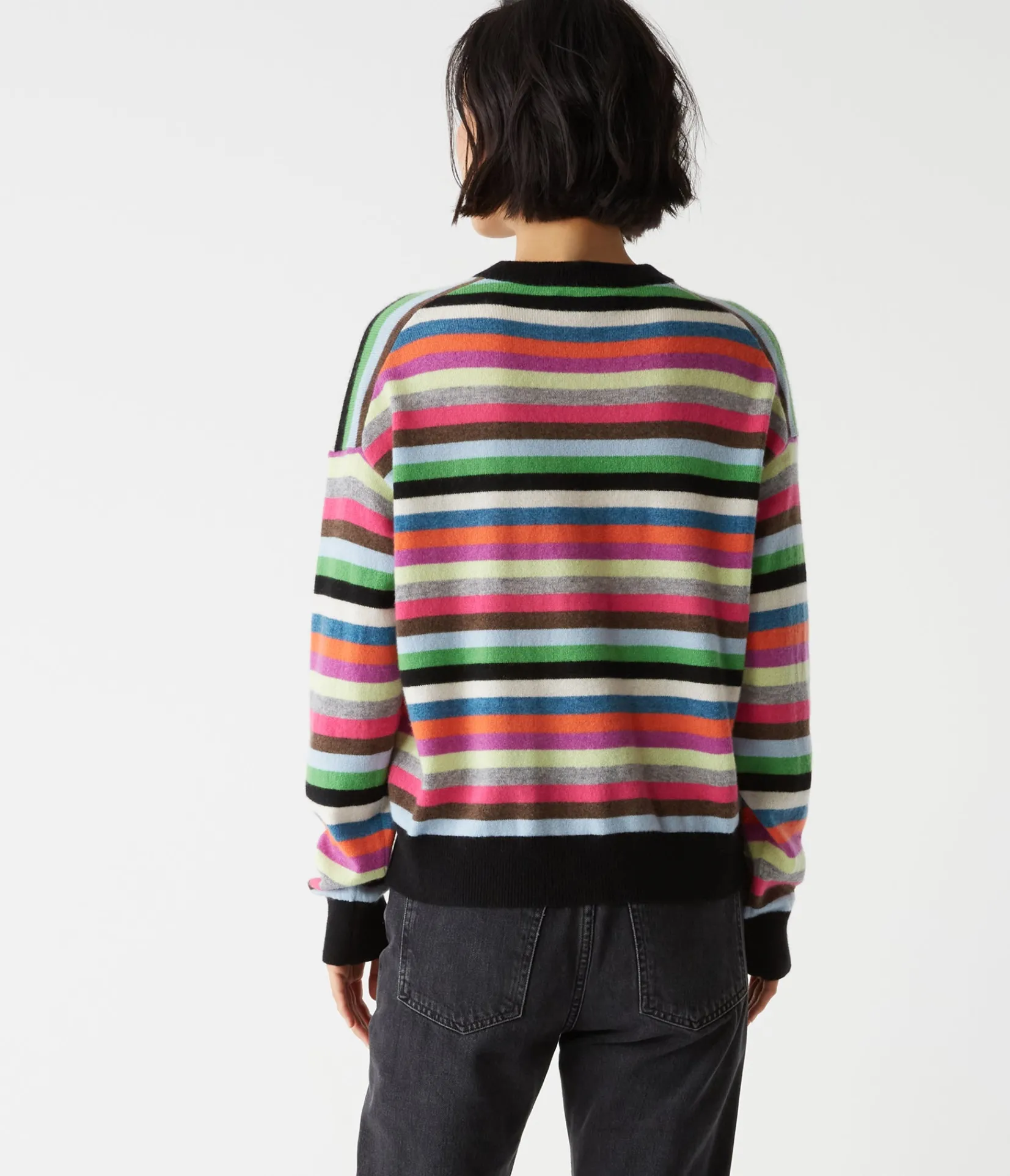 celeste_striped_crew_neck_cashmere_sweater_3.webp Michael Stars Celeste Striped Crew Neck Cashmere Sweater- Sweaters & Cardigans
