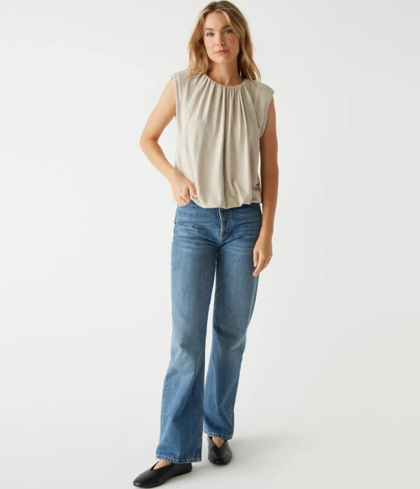 Michael Stars Cindy Bubble Top- Tops, Blouses & Shirts | T-Shirts