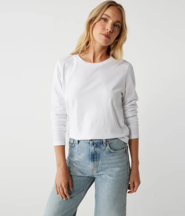 Michael Stars Clarissa Long Sleeve Tee- T-Shirts | Daily T-Shirts