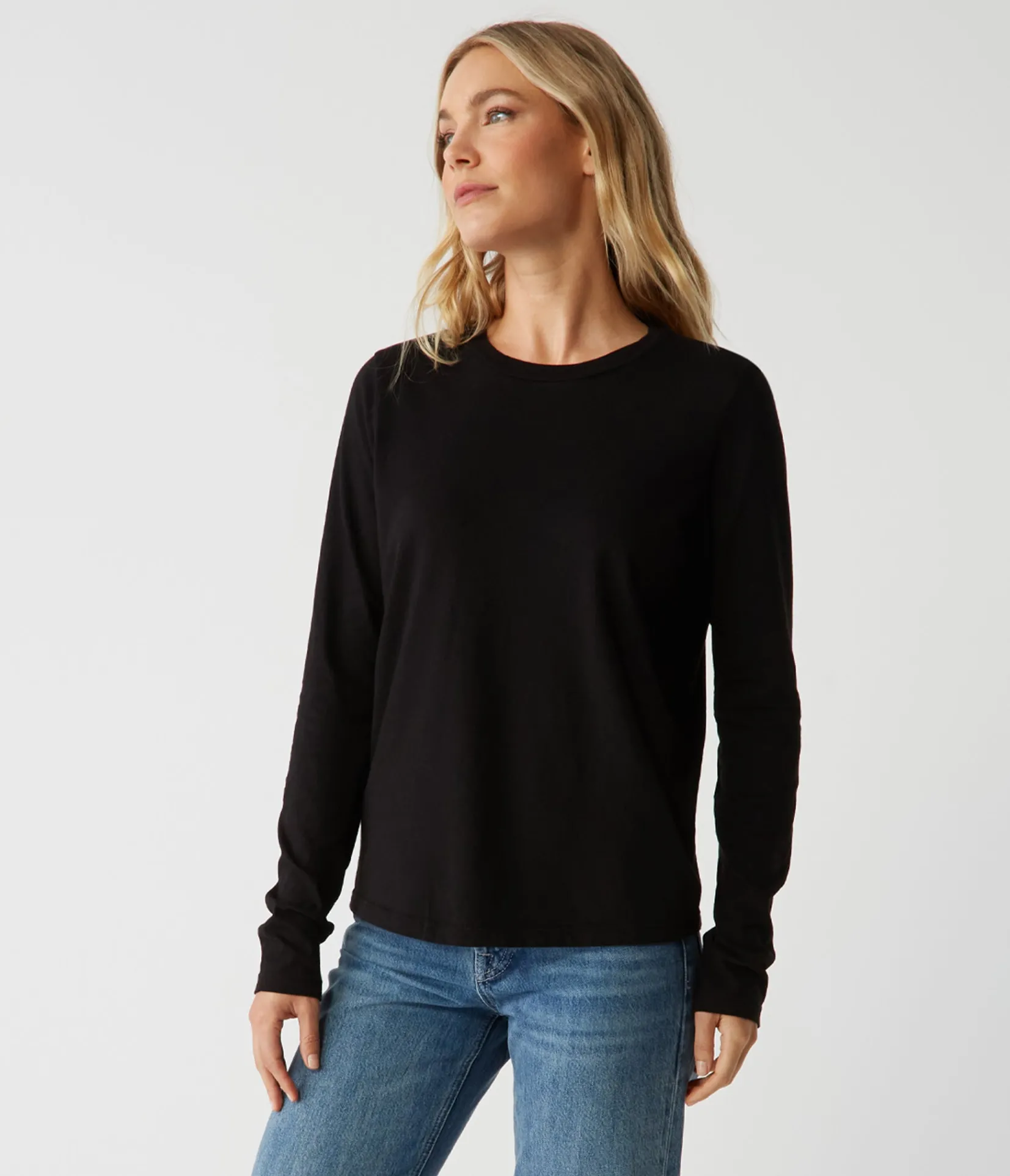 clarissa_long_sleeve_tee_10.webp Michael Stars Clarissa Long Sleeve Tee- T-Shirts | Daily T-Shirts
