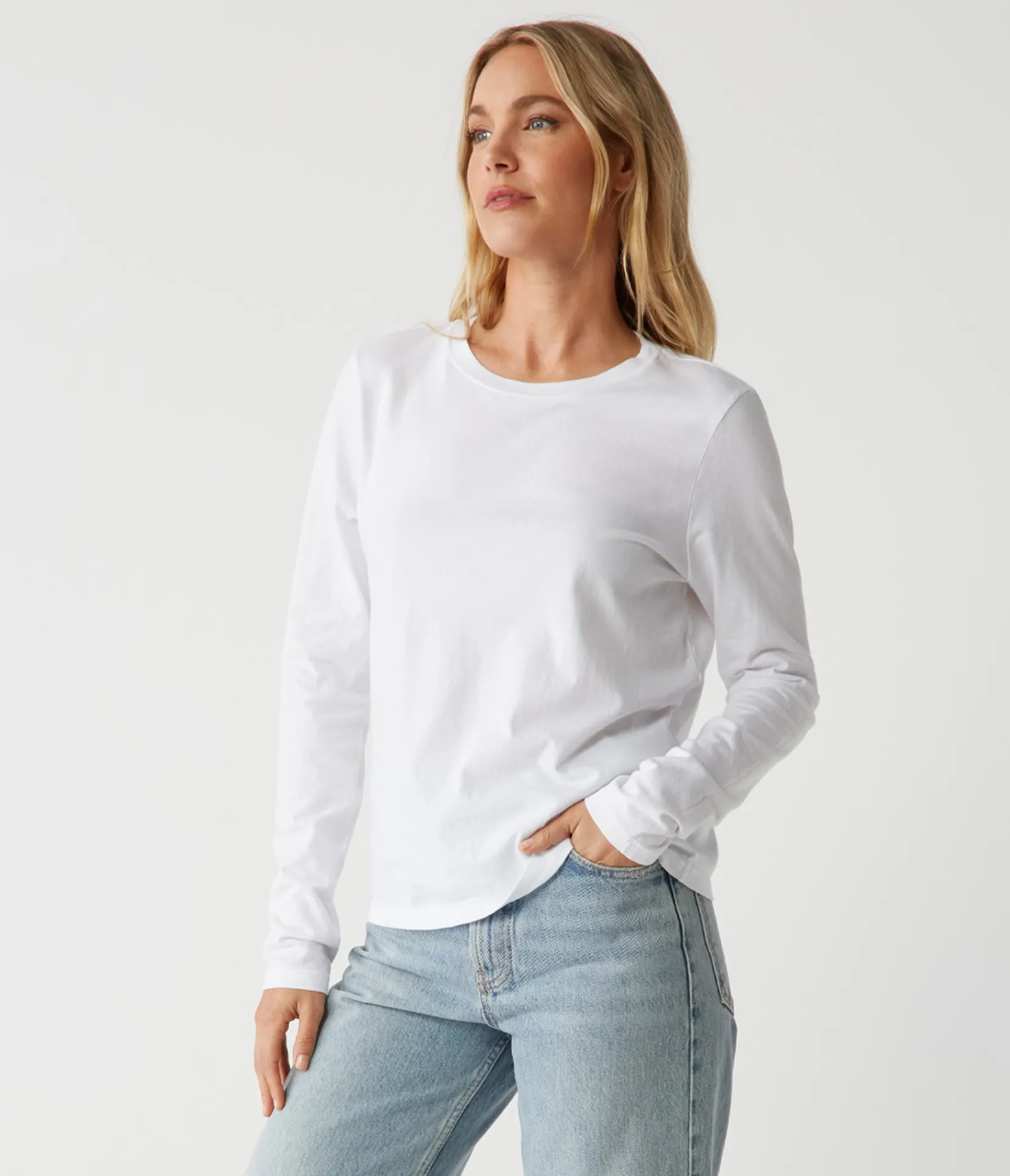 clarissa_long_sleeve_tee_2.webp Michael Stars Clarissa Long Sleeve Tee- T-Shirts | Daily T-Shirts