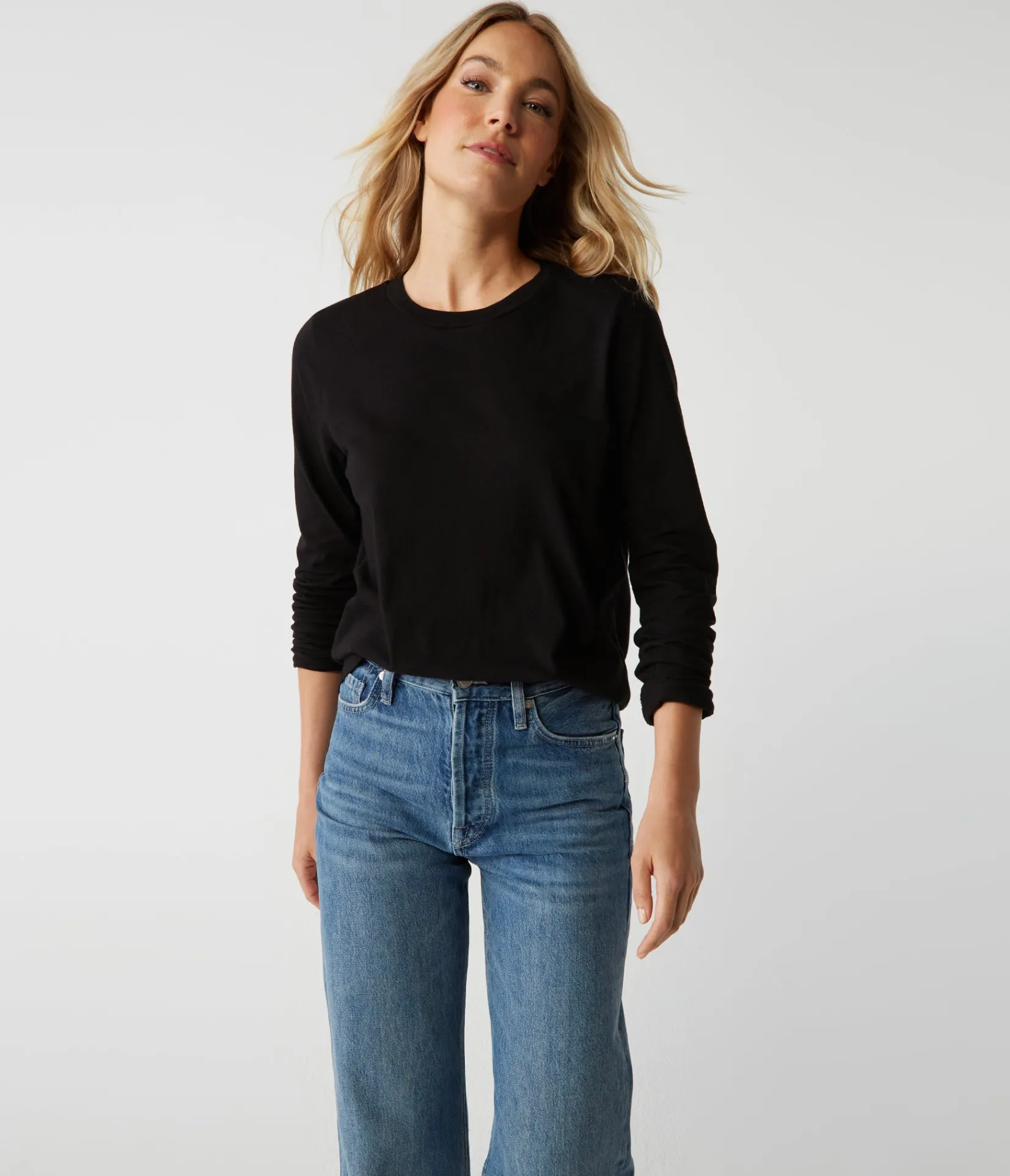 clarissa_long_sleeve_tee_8.webp Michael Stars Clarissa Long Sleeve Tee- T-Shirts | Daily T-Shirts