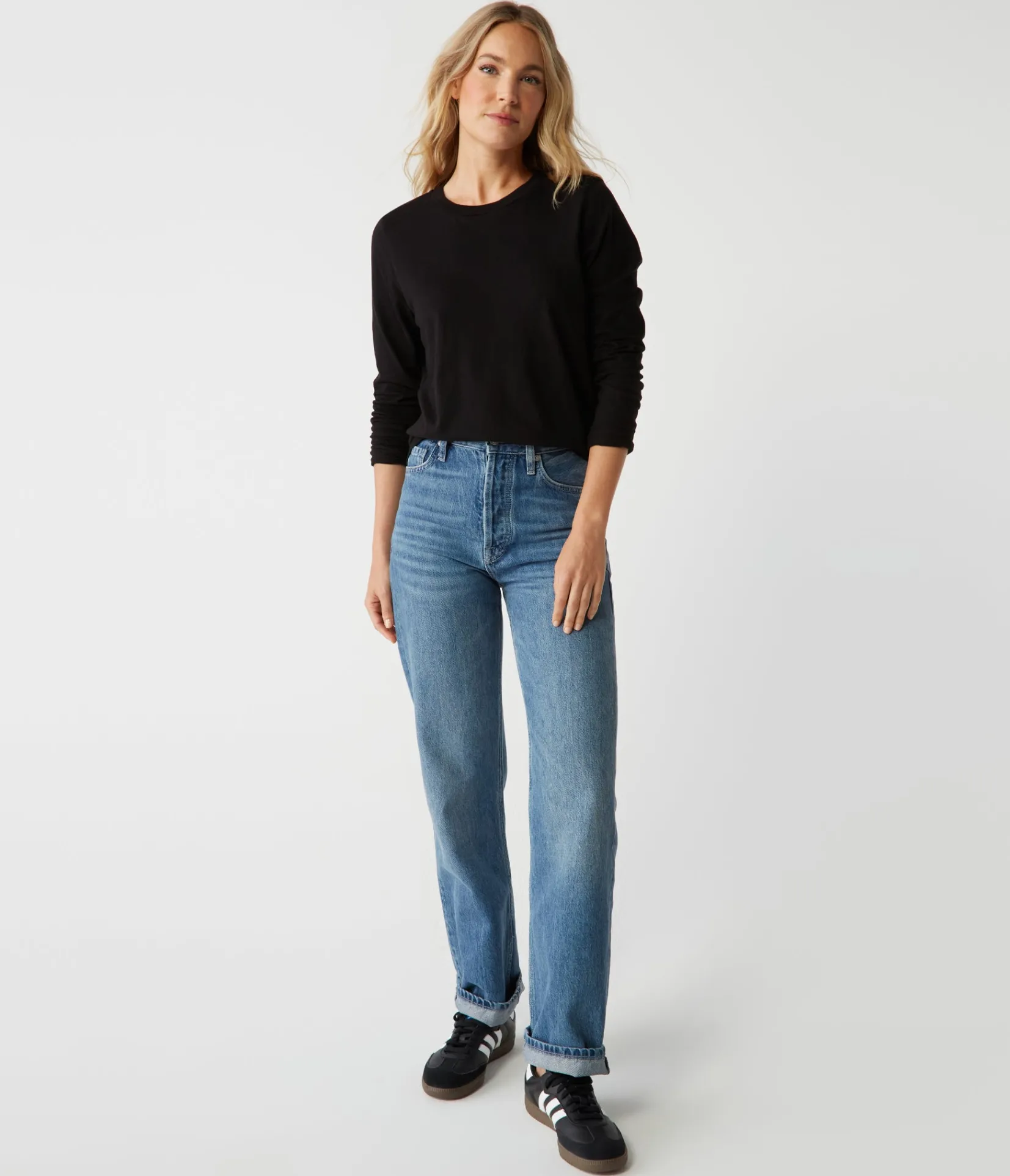 clarissa_long_sleeve_tee_9.webp Michael Stars Clarissa Long Sleeve Tee- T-Shirts | Daily T-Shirts