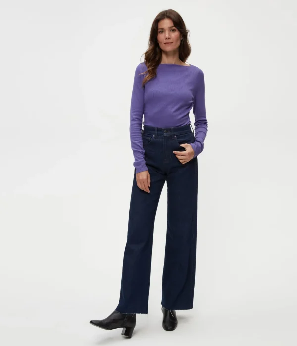 Michael Stars Clarke Ruched Tee- T-Shirts | Ultra Rib T-Shirts