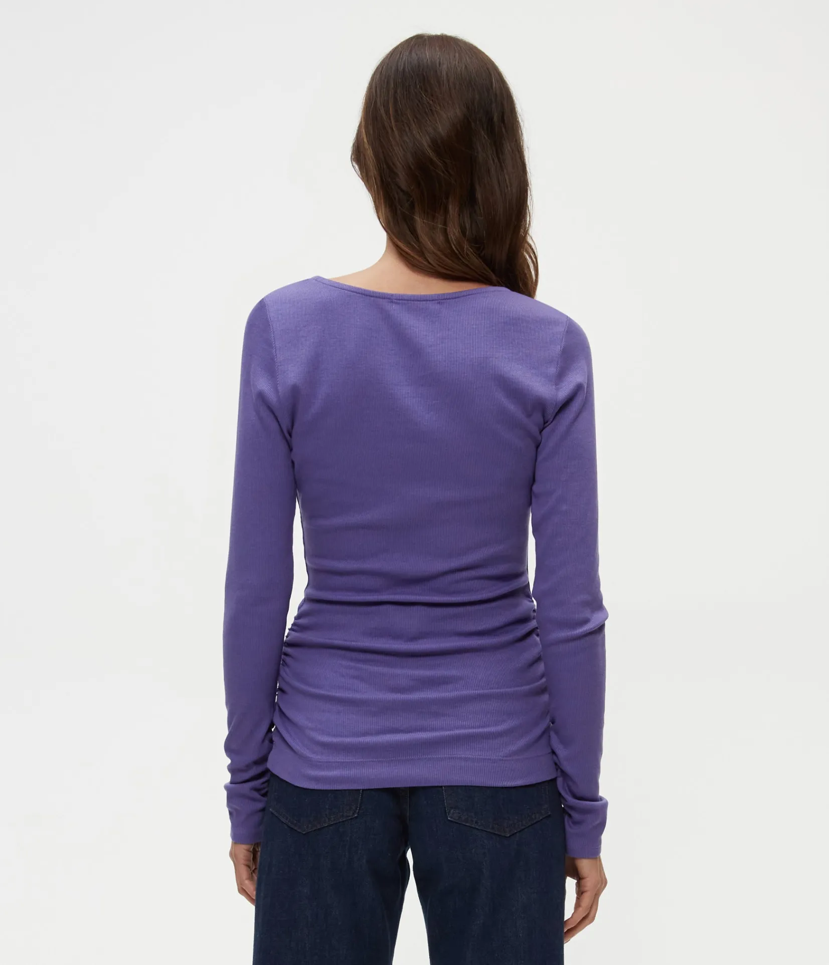 clarke_ruched_tee_32.webp Michael Stars Clarke Ruched Tee- T-Shirts | Ultra Rib T-Shirts