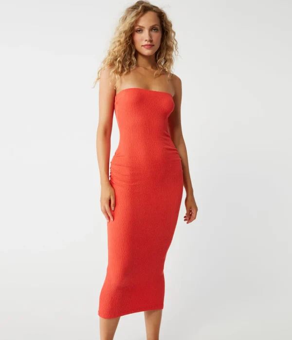 Michael Stars Cobie Strapless Midi Dress- Dresses | Midi Dresses