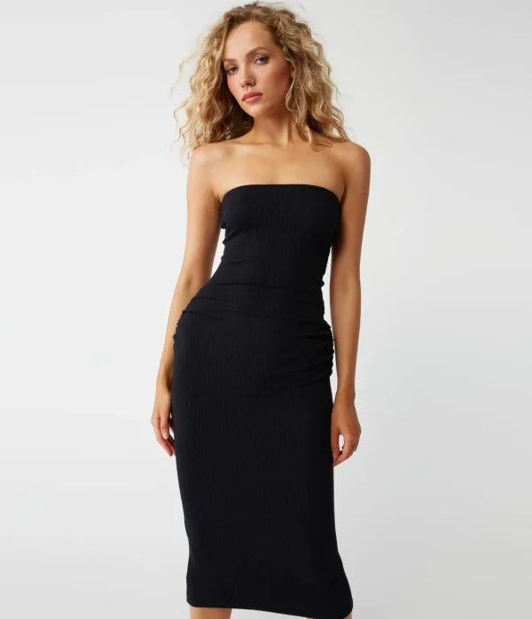 Michael Stars Cobie Strapless Midi Dress- Dresses | Midi Dresses