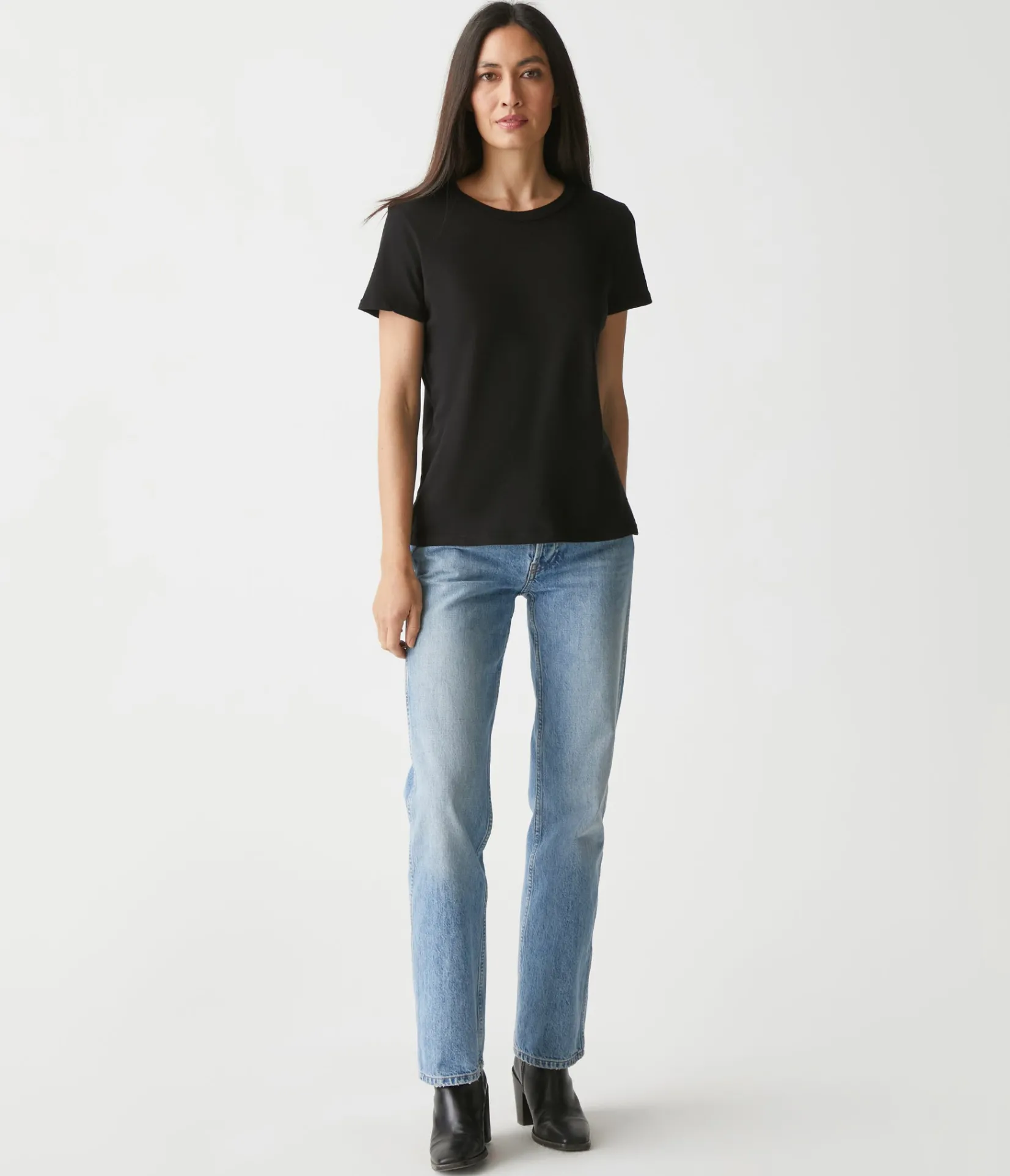 colleen_crew_neck_tee_1.webp Michael Stars Colleen Crew Neck Tee- T-Shirts