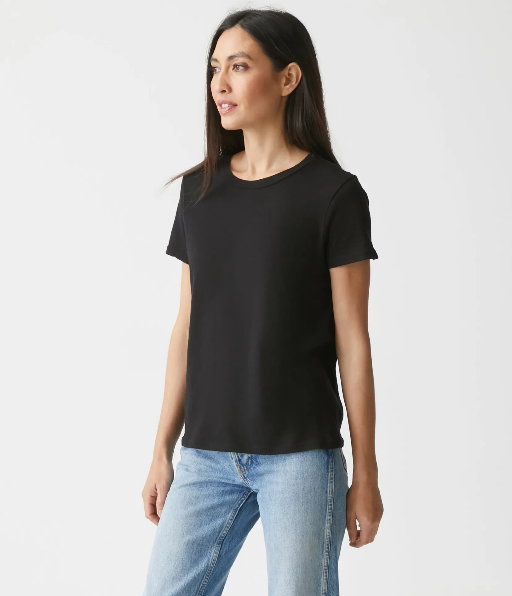 colleen_crew_neck_tee_2.webp Michael Stars Colleen Crew Neck Tee- T-Shirts