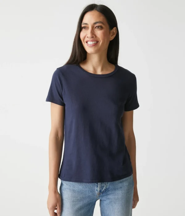 Michael Stars Colleen Crew Neck Tee- T-Shirts