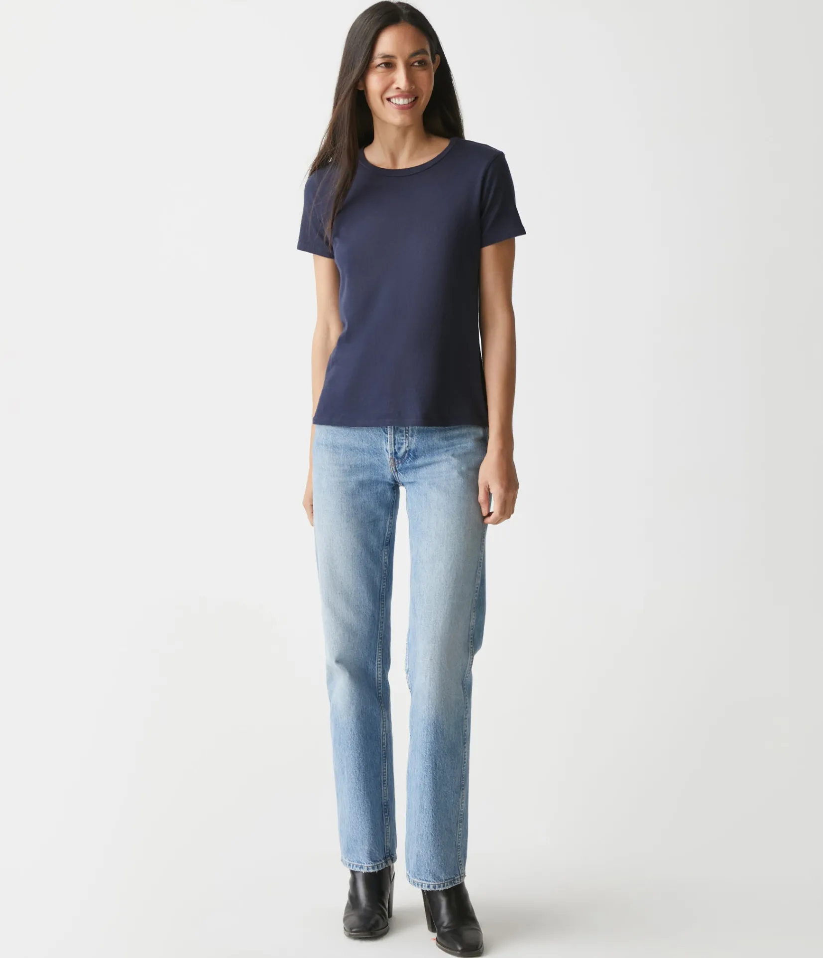 colleen_crew_neck_tee_29.webp Michael Stars Colleen Crew Neck Tee- T-Shirts
