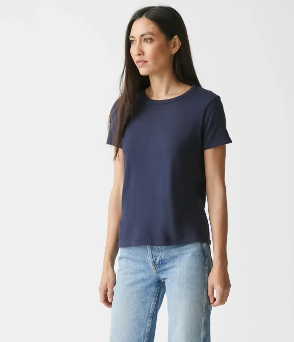 Michael Stars Colleen Crew Neck Tee- T-Shirts