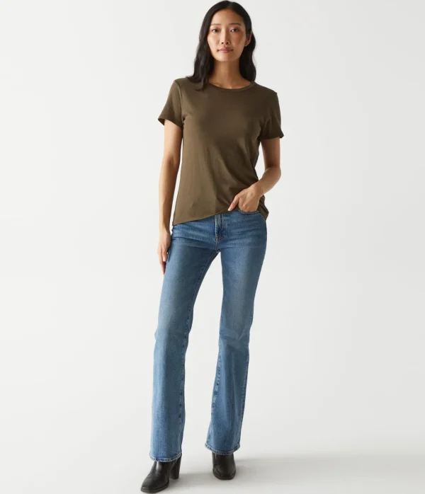 Michael Stars Colleen Crew Neck Tee- T-Shirts
